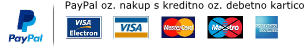 Plačilo s PayPal računom oz. kreditno oz. debetno kartico